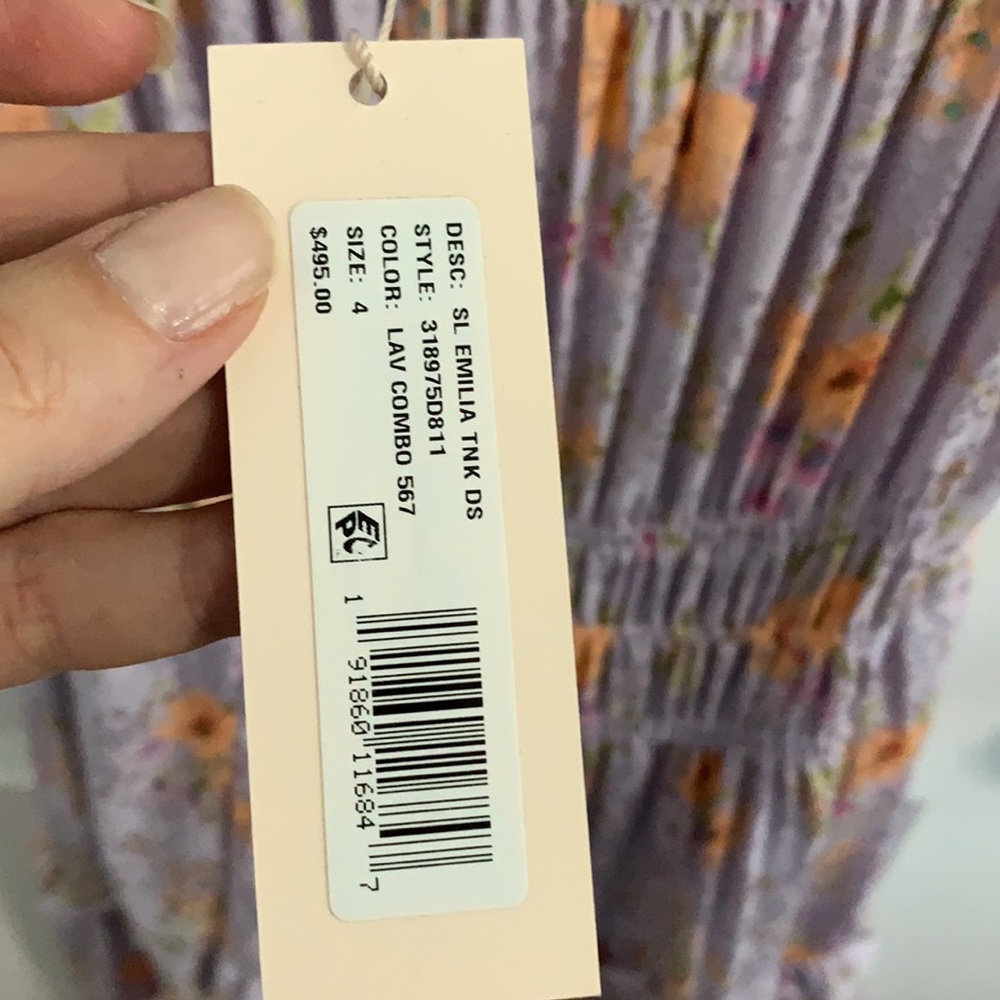 NWT Rebecca Taylor Silk, Floral Tiered Maxi Dress - Picture 10 of 14